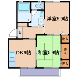 ロンクーCの物件間取画像